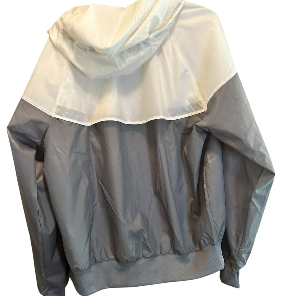 Nike Gray White Windbreaker Tracksuit Set Jacket Pants NEW - Picture 13 of 13
